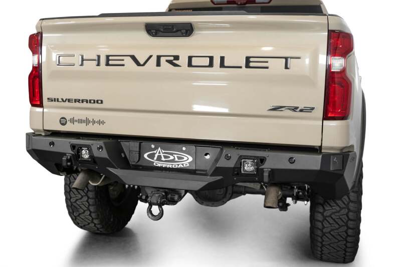 Chevrolet 1500 Bumper - Rear - Addictive Desert Designs - Stealth Fighter - Hammer Black - `22-`27
